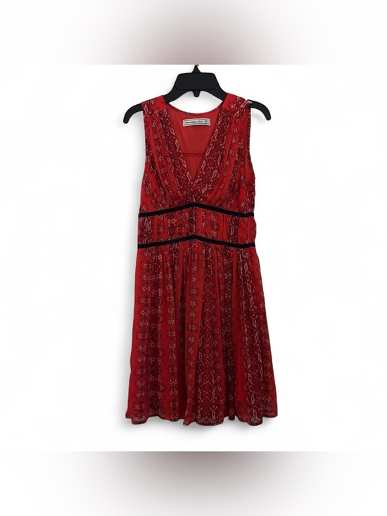 Abercrombie & Fitch Dresses & Skirts - Abercrombie & Fitch Sleeveless Red V-Neck Floral Boho Dress